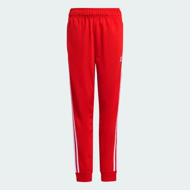 Detalle 2 de Adidas Pantalón SST Adicolor Rojo para adolescentes