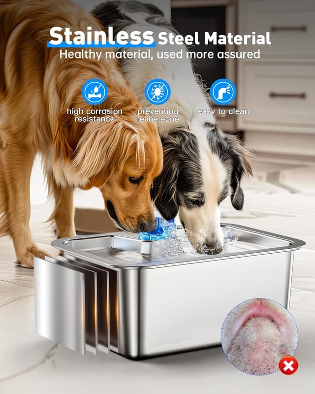 Thumbnail 2 de 3 Gallon Large Dog Water Fountain Dispenser
