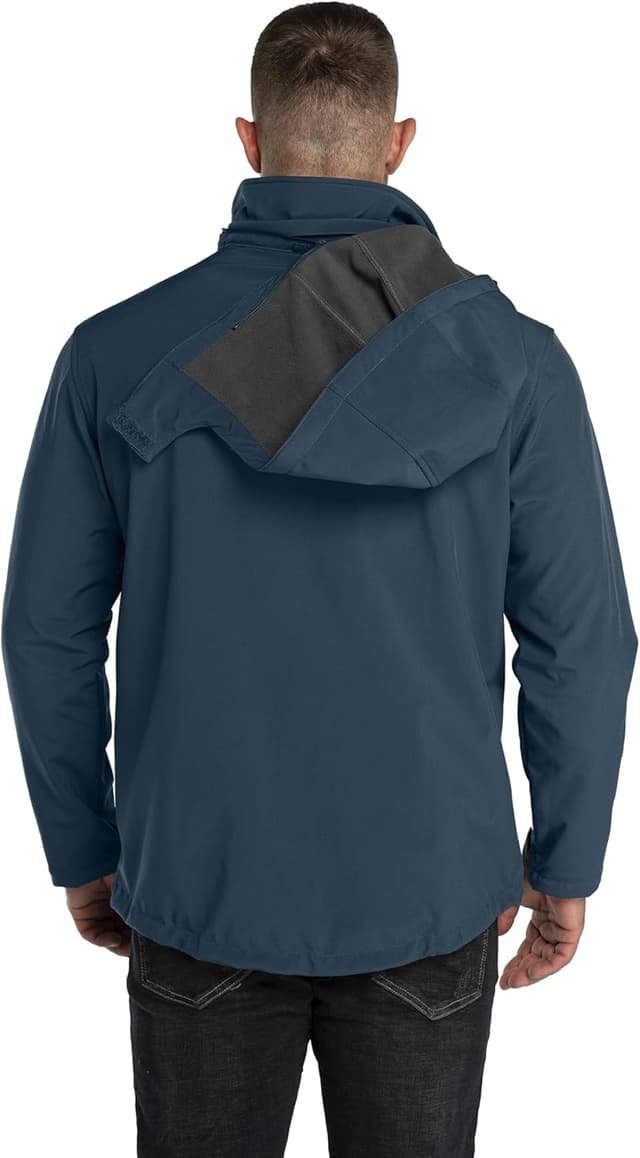 Detalle 2 de 33,000ft Herren-Softshelljacke wasserdicht & winddicht mit Fleece-Fütterung