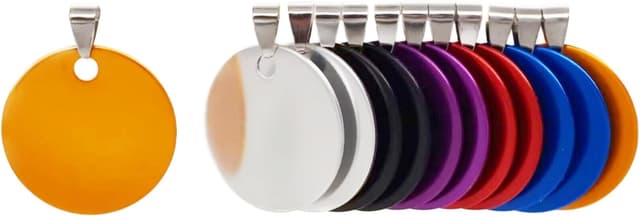Thumbnail 6 de NanTun round aluminium blank dog tags (DIY engraved) – 30 pack
