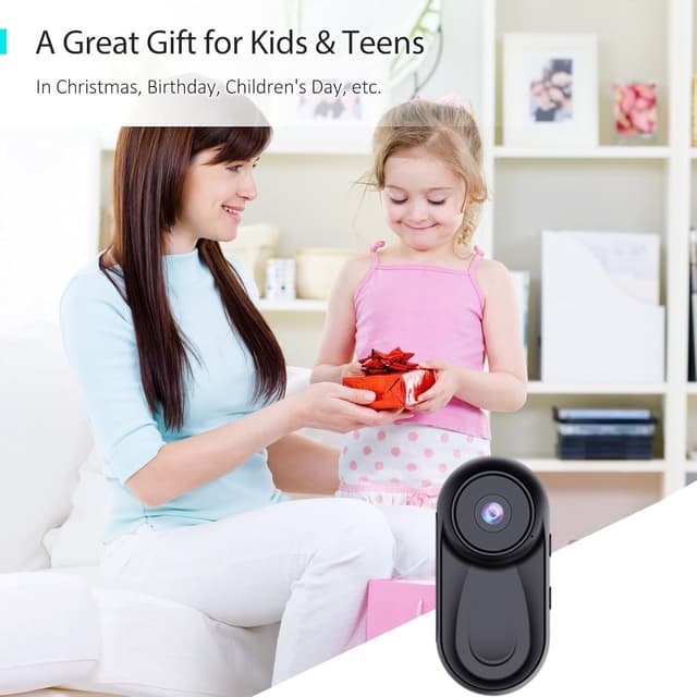 Thumbnail 6 de Zeerkeer Magnetic Mini Body Camera (64G TF, 1080P, 120° wide-angle) with 360° back clip