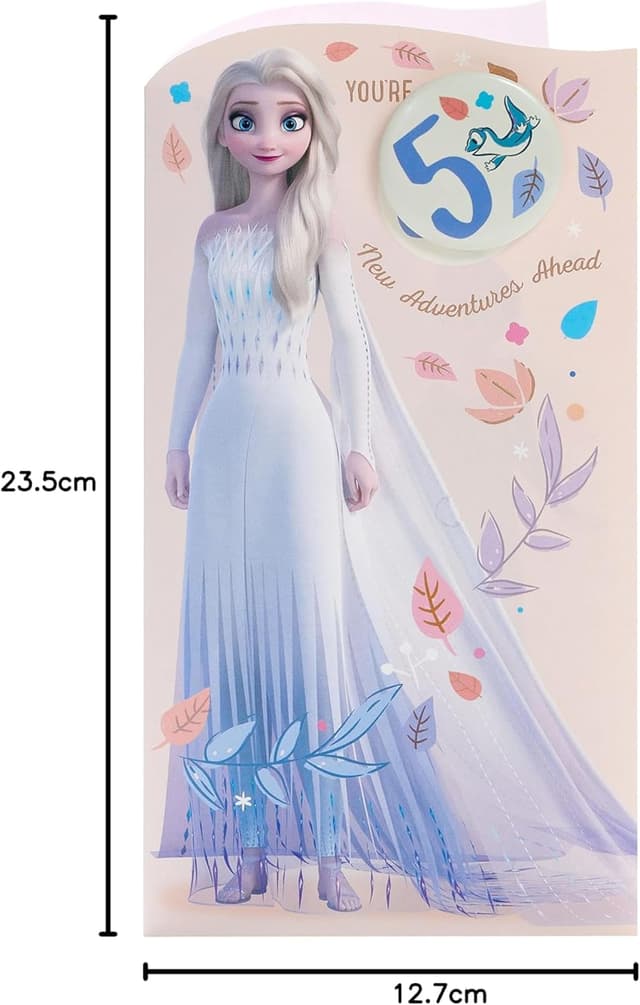 Thumbnail 6 de Carte d'anniversaire Disney La Reine des Neiges 127 x 235 mm