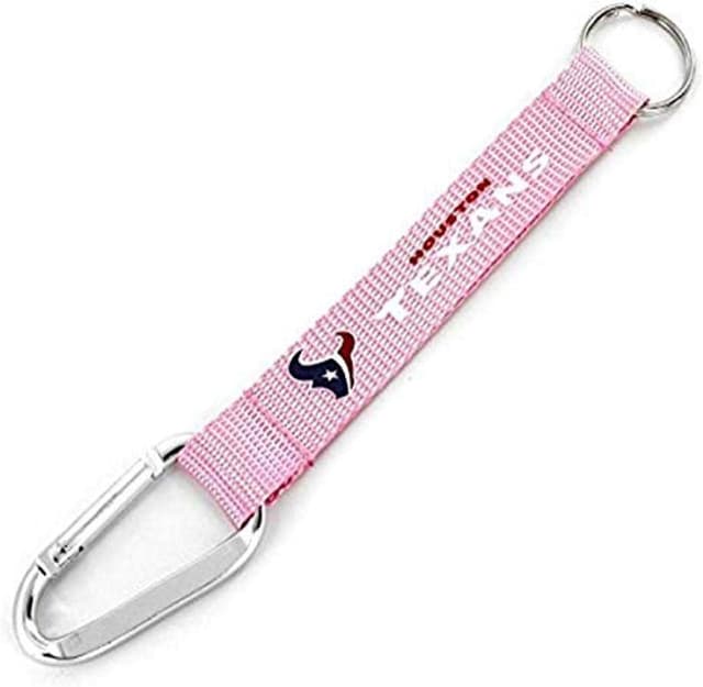 Detalle de Aminco NFL Unisex Carabiner Lanyard Keychain with Enclosed Split Ring