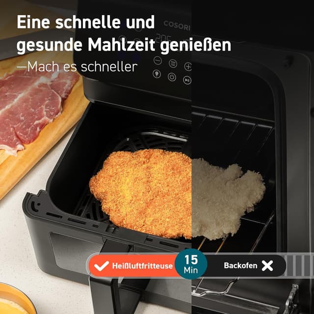 Thumbnail 4 de COSORI Airfryer Heißluftfritteuse 6,2L mit Sichtfenster 🍟