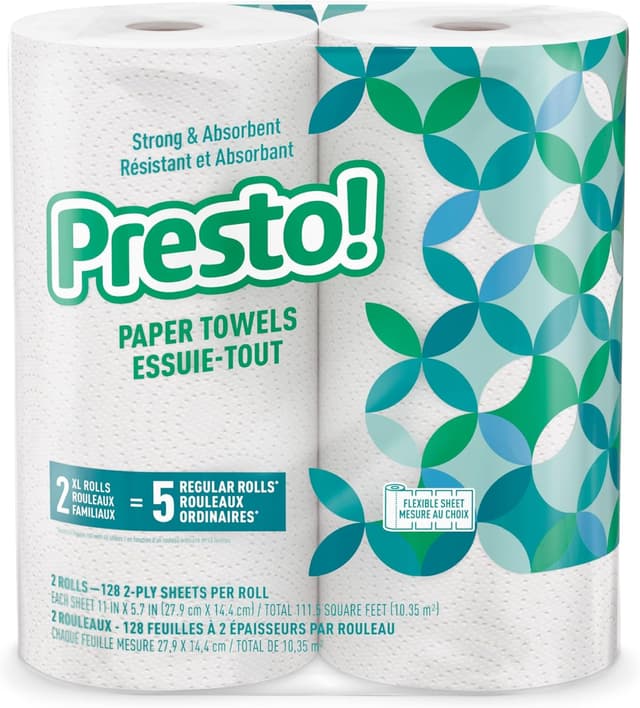 Imagen de Amazon Presto! Paper Towels 128 Sheets 🧻 en OfertitasTOP