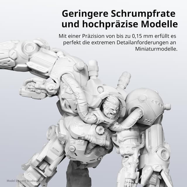 Detalle de ANYCUBIC Wasser-waschbares Resin 2.0 (405 nm) – UV-Standardharz für 4/6/8K LCD-Drucker, 1.000 g