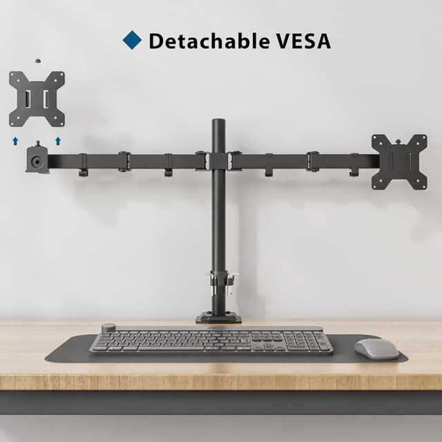 Thumbnail 3 de BONTEC Monitor Halterung 2 Monitore 13-27 Zoll