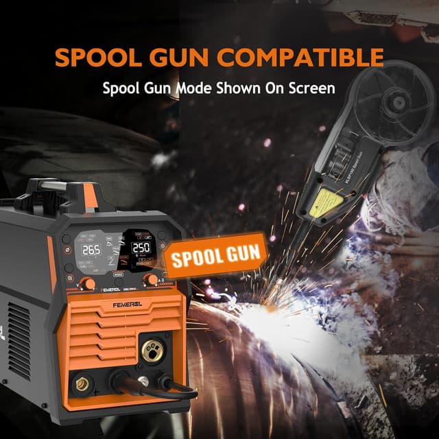 Thumbnail 4 de 250A Aluminum Pulsed MIG Welder 7-in-1 Multiprocess ⚙