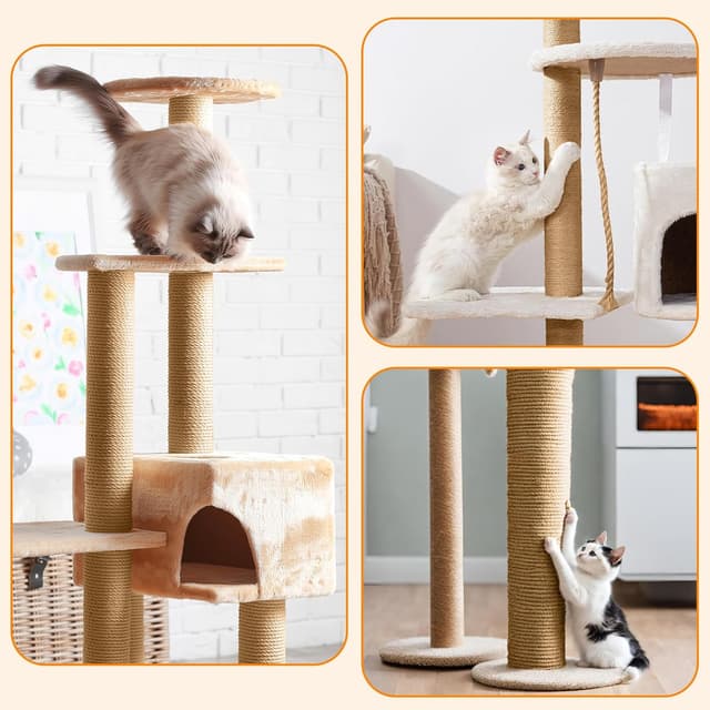 Detalle de 100 m Sisalseil für Kratzbaum (6 mm / 8 mm), Natur Sisal & Juteseil – Ersatzkordel