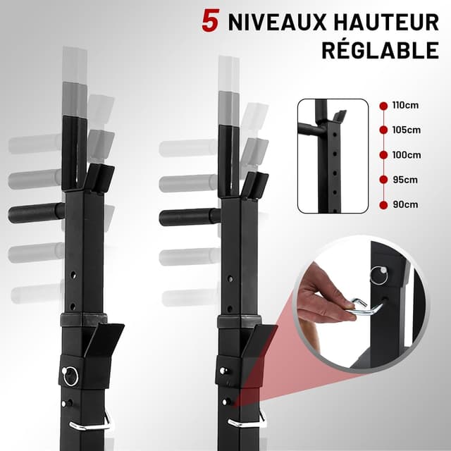 Thumbnail 5 de ISE SY-544 banc de musculation pliable 110 cm 🏋