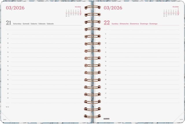 Detalle 1 de Finocam Agenda Spirale 2026 12 mesi