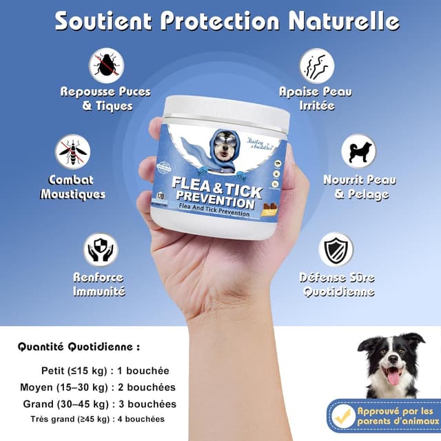 Detalle de Bailey & Buddies Anti Puces 300g