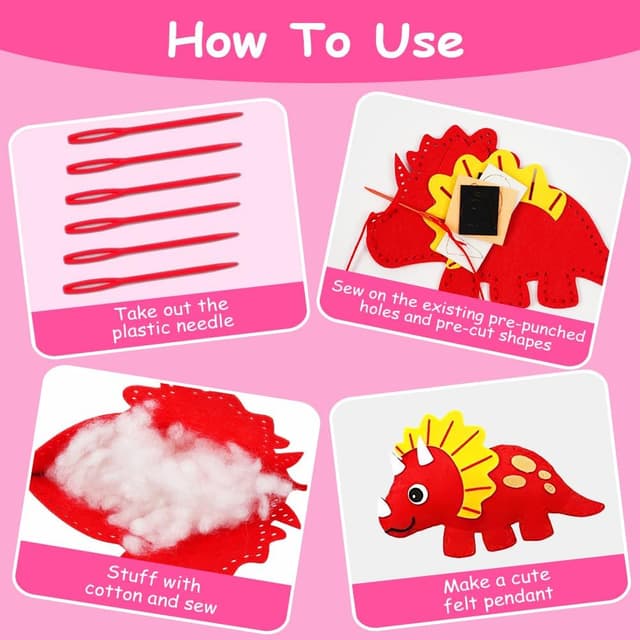 Thumbnail 2 de Vicloon Kit de costura para niños 14 piezas