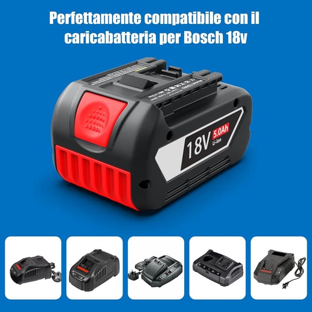 Thumbnail 6 de Moautodc Batteria 18V 5Ah per Bosch