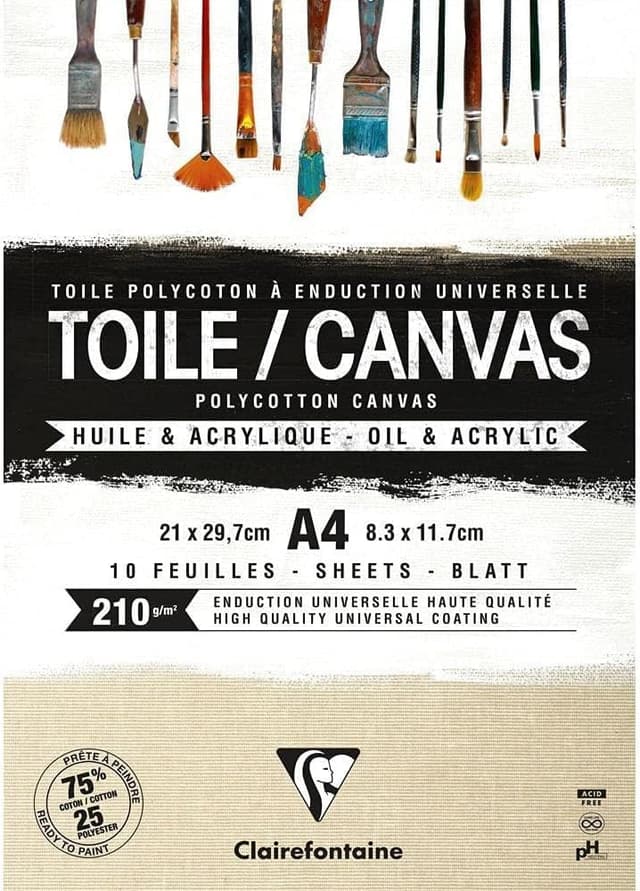 Thumbnail 4 de Clairefontaine 975207C bloc encollé 10 toiles 🎨