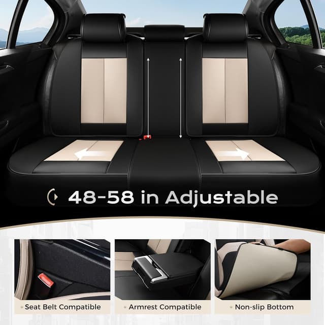 Thumbnail 2 de Coverado Leather Car Seat Covers Full Set