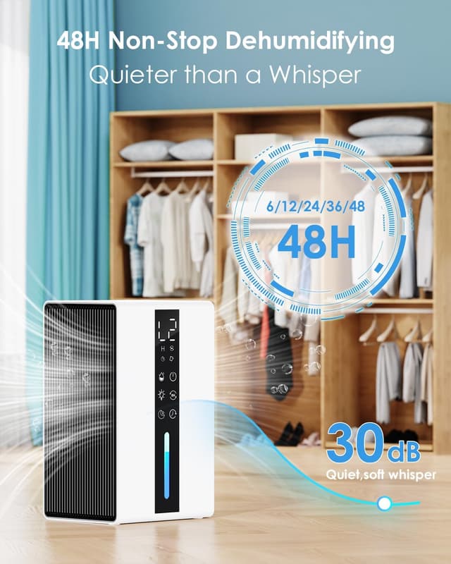 Detalle 1 de Dehumidifier 1800ML for home rooms