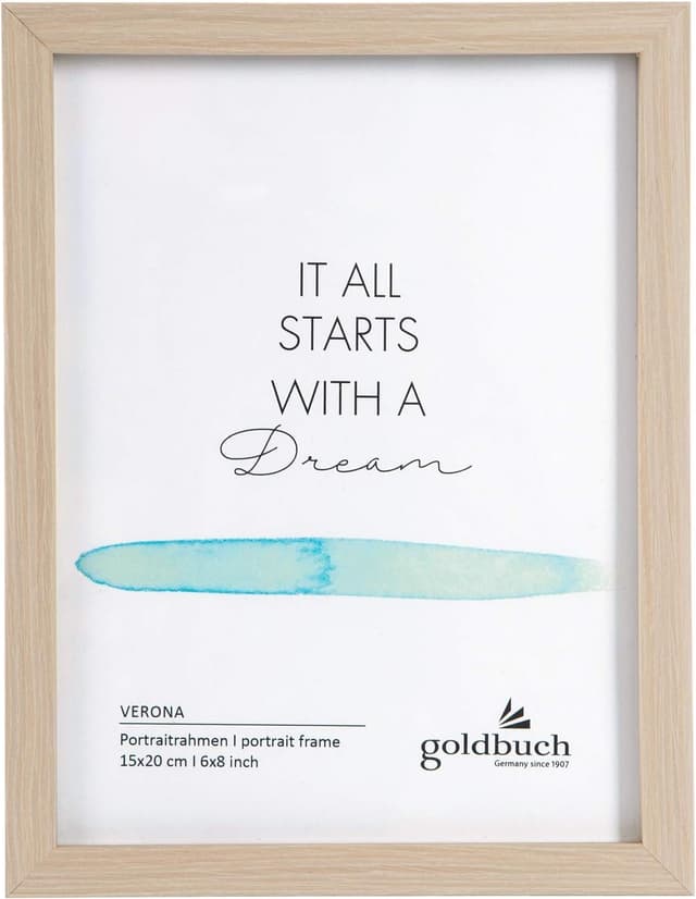 Detalle de goldbuch Cornice portafoto Verona in legno MDF naturale per 1 foto 15 x 20 cm
