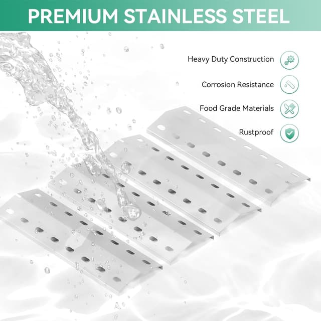 Detalle 2 de Edelstahl Brennerabdeckung 36,5 x 12 cm