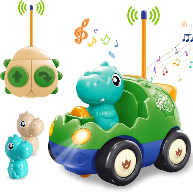 Detalle de Pup Go Macchina Dino RC cartoon per bambini 18 mesi+ con musica e luci