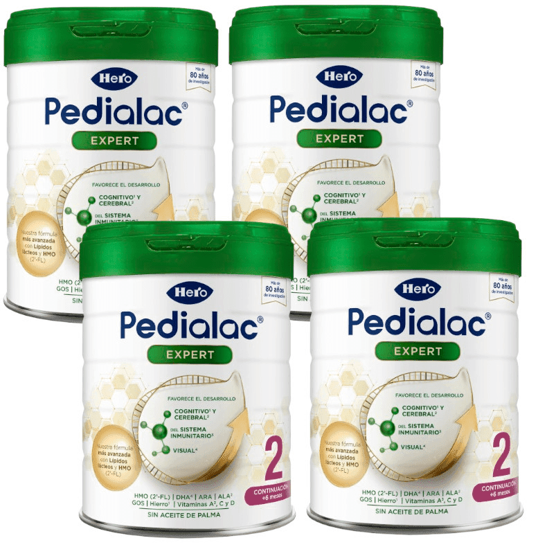 Imagen de Hero Baby Pedialac 2 Leche de Continuación 4x800g 🍼 en OfertitasTOP