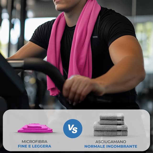 Thumbnail 1 de ZENACROSS Set Asciugamani Palestra 3 pezzi 🧖♀