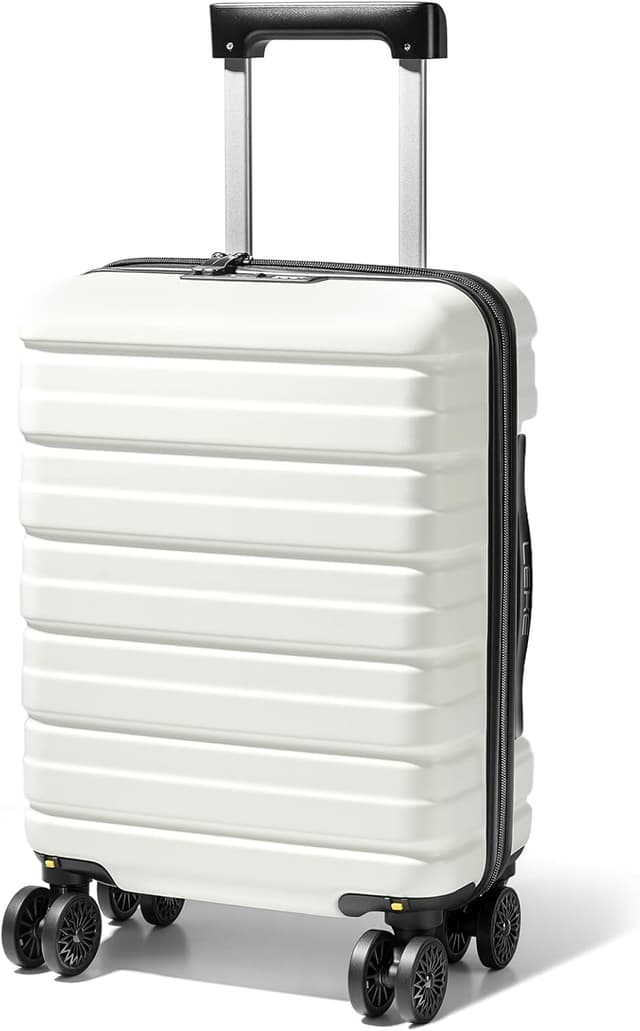 Detalle de Lekesky EasyJet cabin suitcase 45x36x20cm with TSA lock and detachable wheels (beige)