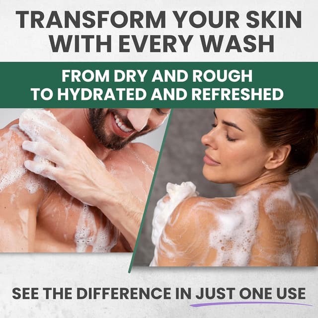 Detalle de KESMEDIK Tea Tree & Lavender Body Wash (MaxTherapy) — Antifungal Defense & Itchy Skin Relief, 2-Pack (Limited Edition)