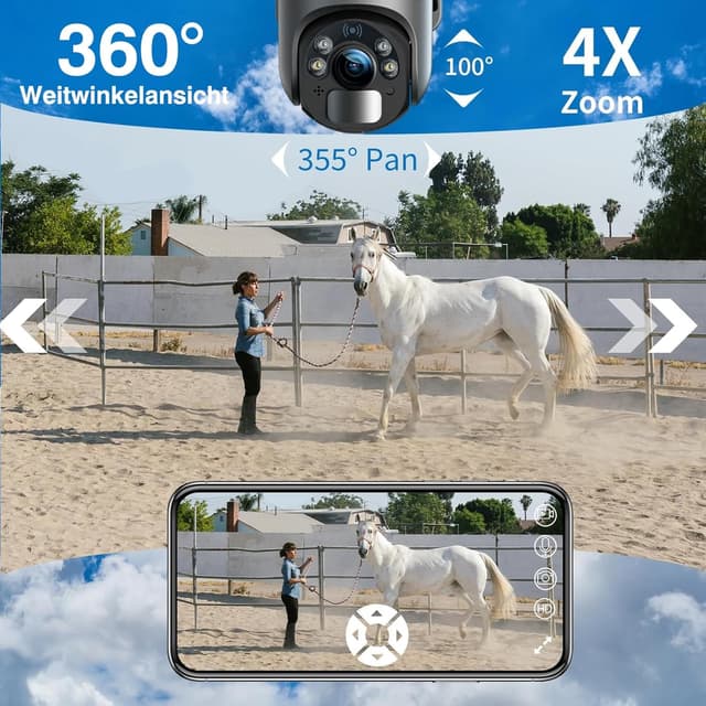 Detalle 2 de Xega 3G/4G Überwachungskamera 2K