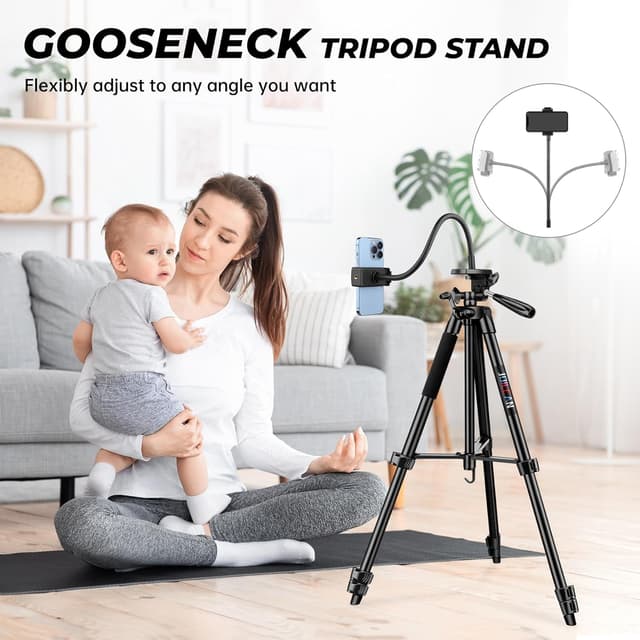 Detalle 2 de JOILCAN phone tripod, 67.7 inch overhead