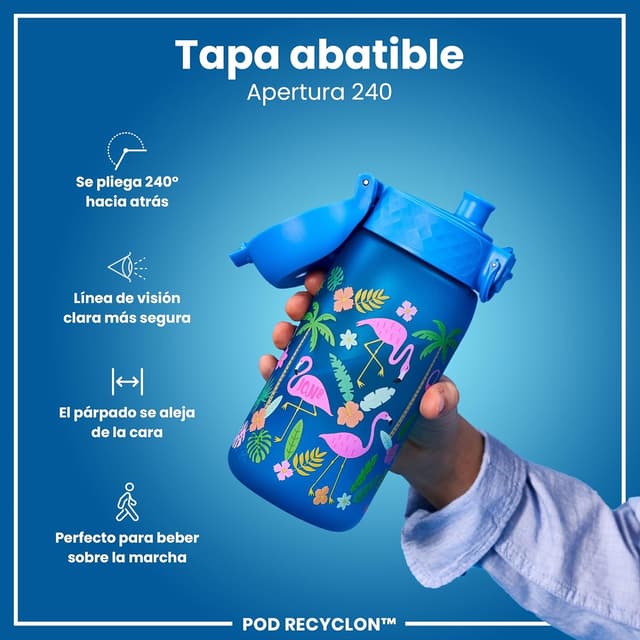 Thumbnail 4 de ion8 Botella Infantil 350ml 🦩 Sin BPA, Segura y Fácil de Limpiar