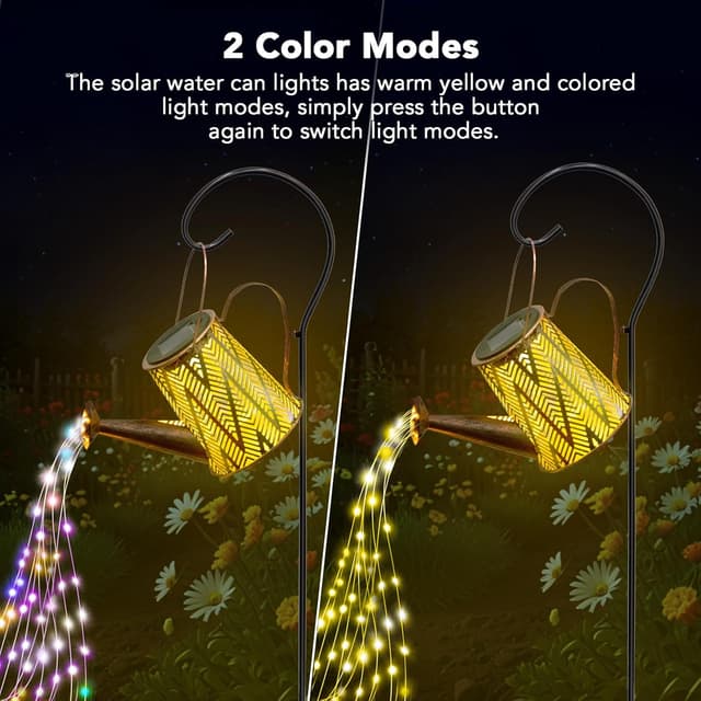 Detalle de GLOBAL GOLDEN Solar watering can lights