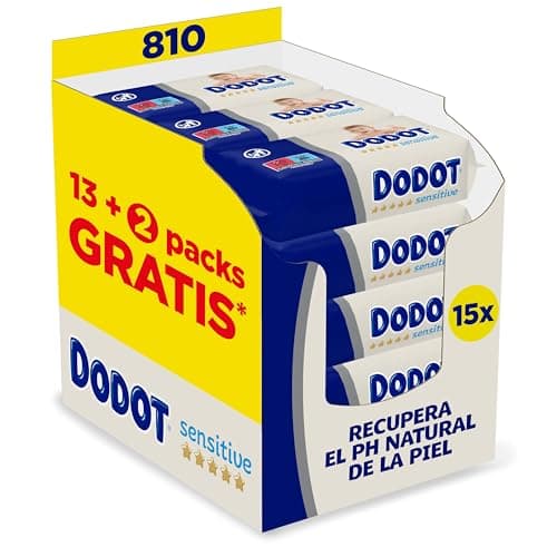 Detalle de Dodot Toallitas Sensitive 810 uds