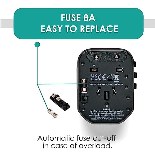 Thumbnail 5 de OVERMUST Adaptador de viaje universal 110-240W 🌍