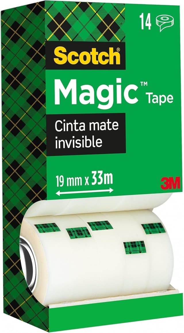 Imagen de Scotch Magic Cinta Adhesiva Invisible 19mm x 33m 14 rollos en OfertitasTOP