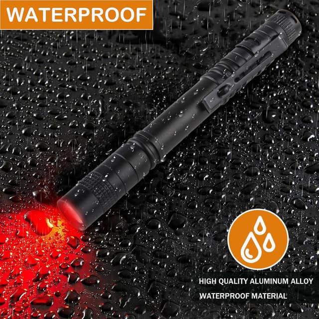 Detalle de LIAISIMI Rotlicht Taschenlampe 13 cm Mini