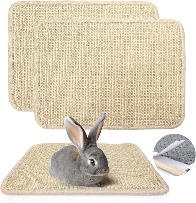 Detalle de GHWMYD Kratzmatte fĂŒr Kaninchen und Meerschweinchen, 2 Stk. đ°