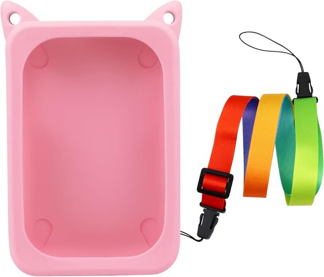 Detalle de Wetry Silikon-Schutzhülle für FABA+ interaktiven Geschichtenerzähler (Rosa) – nur Hülle mit Schlüsselband