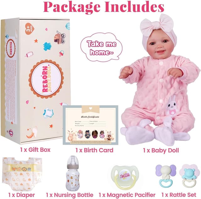 Thumbnail 6 de BABESIDE Sunny 17Inch Reborn Baby Doll