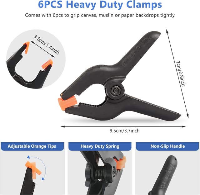Thumbnail 5 de MSKIRA 2x3m Backdrop Stand