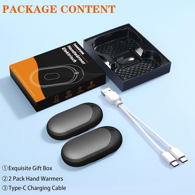 Thumbnail 6 de Calentador de Manos Recargable 2 Piezas 2 en 1 6000mAh