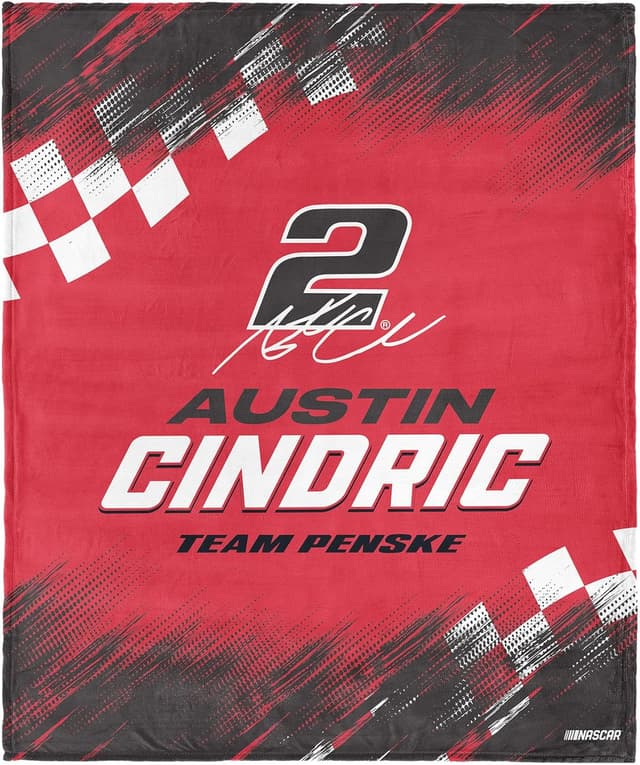 Detalle de Northwest NASCAR Simple Speed Silk Touch Throw Blanket (50x60 inches)