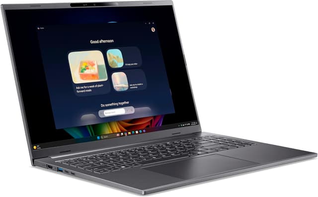 Detalle de Acer Aspire 16 AI A16-52M Copilot+ laptop (Core Ultra 7, 16GB RAM, 1TB SSD) with 16in WUXGA+ OLED