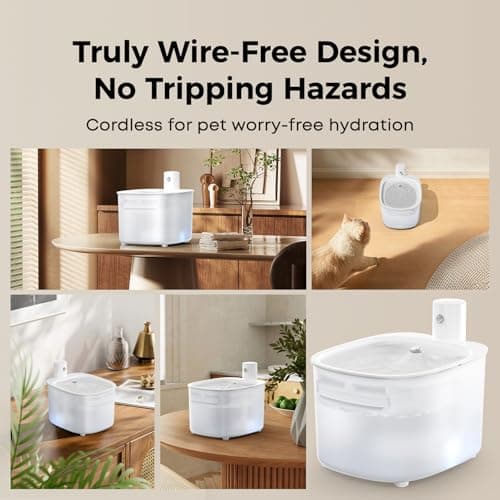 Detalle 2 de Fontaine à eau chat sans fil 2,6 L