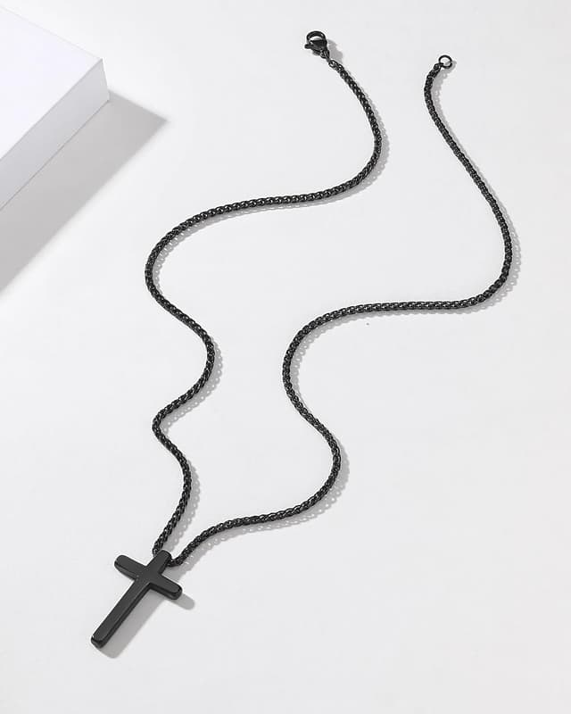 Thumbnail 5 de Dongjiangjin Cross Pendant for Grandson 20in Chain