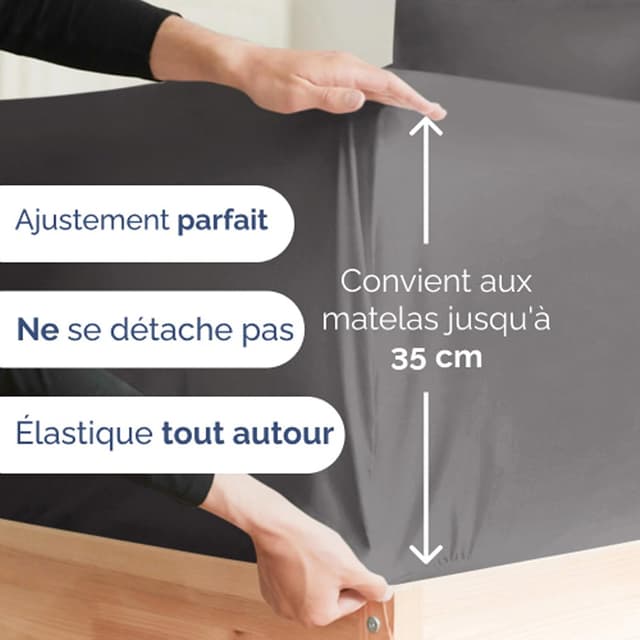 Detalle de CGK Unlimited ensemble de draps 4 pièces