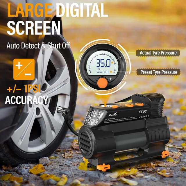 Detalle de TowerTop tyre inflator 12V 12V digital