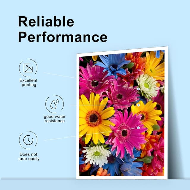 Detalle de TEINO Remanufactured Ink Cartridge Replacement for HP 65 / 65XL (Black & Tri-Color Combo Pack)