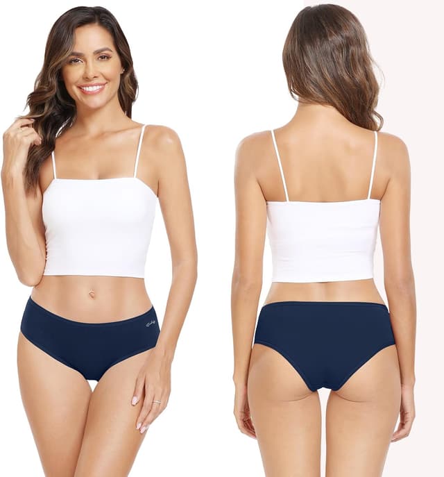 Detalle 2 de Anqier Damen-Unterhosen im 6er-Pack aus Baumwolle (Atmungsaktiv, ohne Etikett)