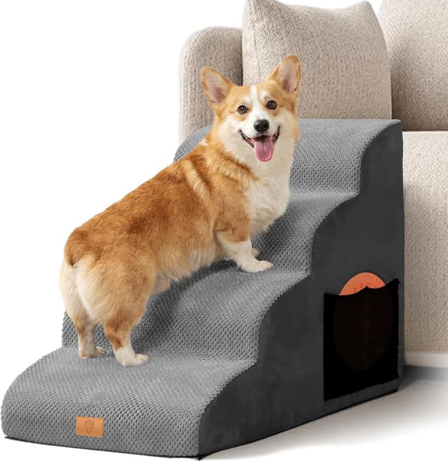 Detalle de Masthome Dog Ramp 4-step Foam Steps